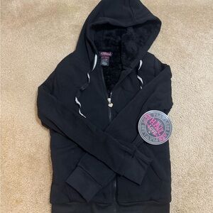 Thrill Black Fleece Jacket